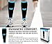 SB SOX Compression Calf Sleeves (20-30mmHg) for Men & Women - Perfect Option to Our Compression Socks - For Running, Shin Splint, Medical, Travel, Nursing, Cycling, and Leg Pain (Black/Blue, X-Large)
