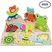VSATEN Wooden Puzzles for Toddlers Age 3-8 Years Old, 8 Pack Early Educational Wooden Animal Jigsaw Puzzles Toys for Kids Boys Girls Birthday Gifts