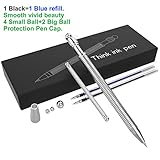 Fidget Pen Think Ink Pen Finger Toys Best Stress Reducer Relieves EDC ADHD Anxiety and Boredom (Silver)