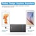 iNiCE 5000mAh Portable External Battery Ultra Slim Power Bank 2 port with Built in Lightning, Micro USB Cable LED Light for iPhone,Samsung,HTC and More ---Gray