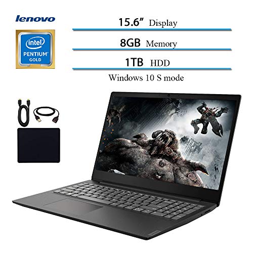 2019 Newest Lenovo 15.6″ Laptop Computer, Intel Pentium Gold 5405U, 2.3GHz, 8GB DDR4 RAM, 1TB HDD, WiFi, Bluetooth, USB 3.1, HDMI, Windows 10