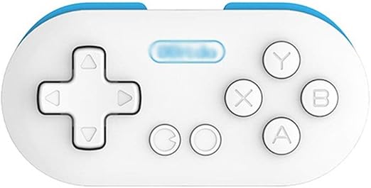 Amazon Co Jp ゲームパッドミニワイヤレスコンピュータコントローラゲーム コントローラマルチプラットフォームアプリケーションファミリー向けマルチプレイヤーゲームアクセサリー ゲーム機 Color 白 Size 7 3 3 1cm ホーム キッチン