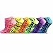 Leopard Cheetah Wild Animal Printed No Show Low Cut Ankle Socks for Women 12 Pairs Soft Acrylic College Dorm Essentials School Fun 9-11 (Neon Animal Printed)
