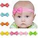 WillingTee Baby Girls Headbands Tiny Bows 2.75