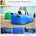 FOCHEA Inflatable Air Lounger, Portable Air Sofa with Pocket, Anti-Air Leaking & Waterproof Design, Air Chair for Camping/Travelling/Hiking/Beach