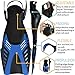 COZIA DESIGN Snorkel Mask - Full Face Snorkel Mask, 180° Panoramic View Scuba Mask, Anti Fog and Anti Leak Snorkeling Gear, Carrying Bag & Earplugs Included