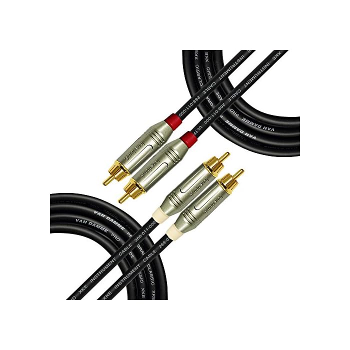 Buy 6 Foot RCA Cable Pair Custom Made by WORLDS BEST CABLES Made