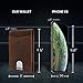 Access Denied Real Leather Wallets For Men - Money Clip Bifold Mens Wallet Brown RFID Front Pocket Thin Minimalist Credit Card Holder - Gifts For Men