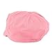 Women's Lightweight 100% Cotton Soft Fit Newsboy Cap with Elastic Back - Pink
