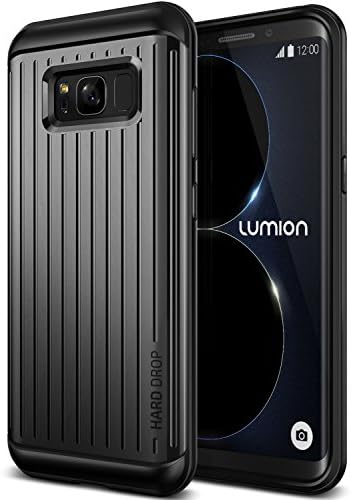 Galaxy S8 Plus Case :: Lumion :: Dual Layer Hard Rugged Drop Protection :: Slim Thin Fit :: Heavy Duty Shock Absorption Cover for Galaxy S8 Plus by Lumion (Patriot W - Dark Silver)