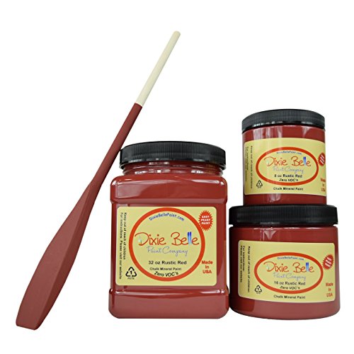 Dixie Belle Paint Company Chalk Finish Furniture Paint (Rustic Red) (16oz)
