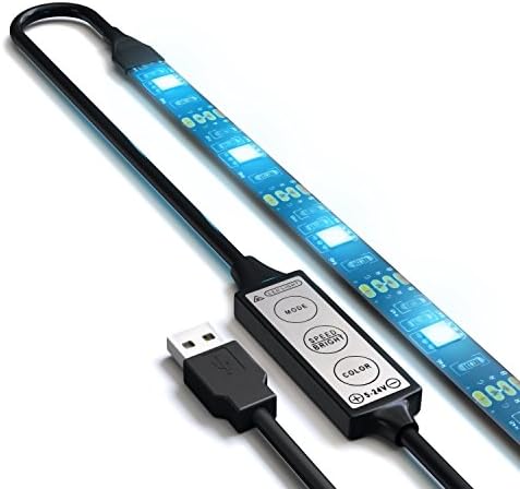 SIDECAR Bias Lighting for HDTV 5V USB Powered Universal TV Backlighting Home Theater Accent lighting,35.4" Pre-cut Led Strip Light Multi Color RGB (Reduce eye fatigue and increase image clarity)