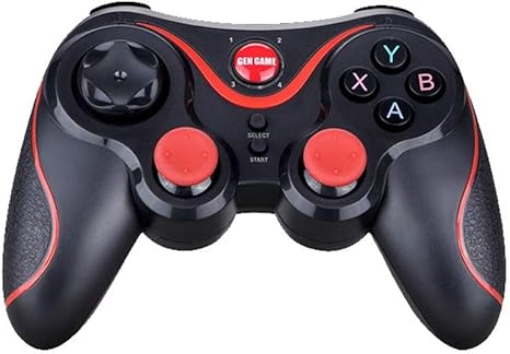 Bluetooth Gamepad Sensa Fili Android Game Controller con soporte del telfono para Android Smartphone Xiaomi Huawei Samsung IOS TV Box Tablet PC negro