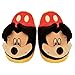 Stompeez Animated Mickey Mouse Plush Slippers - Ultra Soft and Fuzzy - Ears Flap as You Walk - Medium