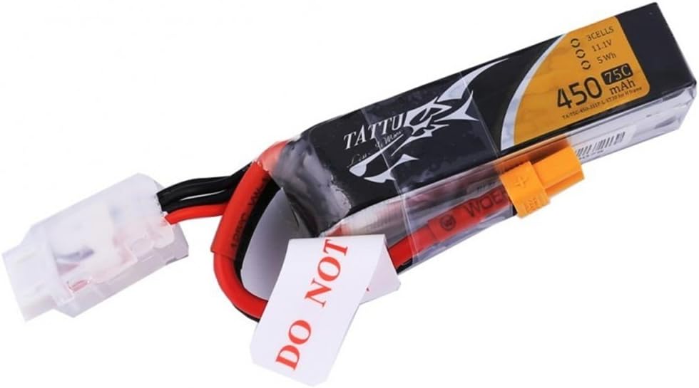 Tattu Model building battery pack (LiPo) 11.1 V 450 mAh Number of cells: 3 75 C Softcase XT30
