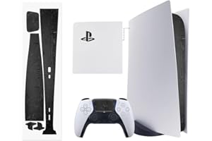 TALONGAMES PS5 Console Skin, Disk Version Host Middle Strip Sticker, Console Center Part Protection Strip Film, PS5 Middle Sticker Accessories Durable Scratch Resistant (Cyberpunk Black)