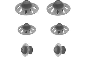 KENKOR 6Packs-Starkey Hearing Aid Domes Open Oticon Hearing Aid Domes Small Medium Large 3 Sizes Compatible with Phonak Marvel & Paradise RIC BTE Models SDS 4.0-Black