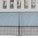 Lambs & Ivy Two of A Kind Noah's Ark Animals 4 Piece Crib Bedding Set, Blue/Gray