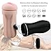 Male Masturbator Cup Sex Toy with Removable Vibration Bullet, HOLYVO Realistic Silicone Luxury Pocket Pussy Stroker with Controllable Tantalizing Porn Star Moaning Feature for Life Like Experience
