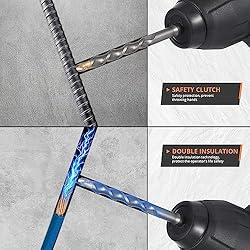 [Upgraded] 12.3 Amp Rotary Hammer Drill, 1-1/4 Inch