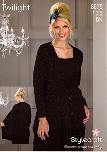 Stylecraft Knitting Pattern - Twilight DK Yarn - LADIES CARDIGAN - 8675