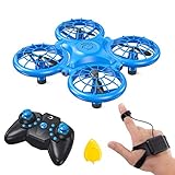 Dragon Touch Mini Drone para Niños con LED Control Remoto Modo sin Cabeza Volteo