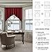 NICETOWN Blackout Pole Pocket Kitchen Tier Curtains- Tailored Scalloped Valance/Swags for Living Room/Home Decor/Thanksgiving (One Set, 36