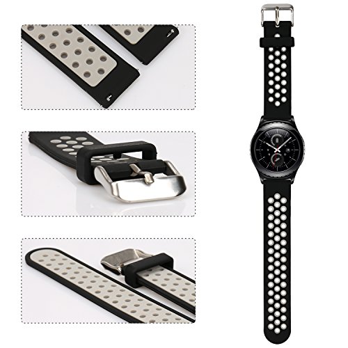 1 Universal+Width+Silicone+Replacement+Black+Grey