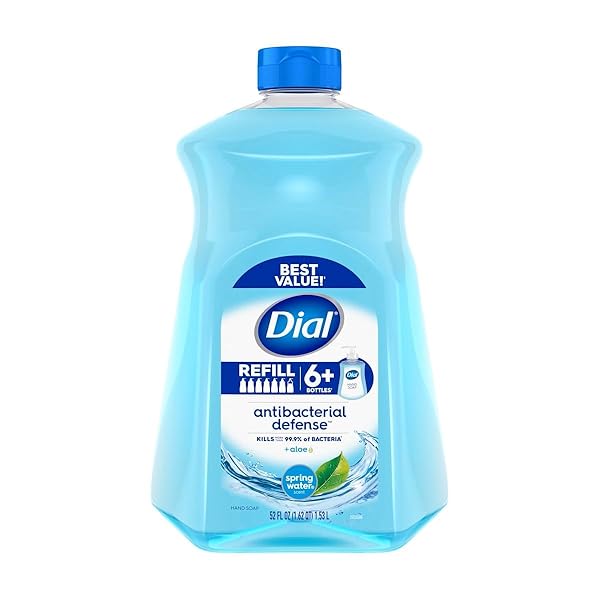 DIAL ANTIBACTERIAL HAND SOAP WITH MOISTURIZER, SPRING WATER...