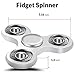 ApexPower EDC Tri Fidget Spinner Spinning 3mins+ Finger Stress Reducer Toy for Boring, Anxiety, Focusing (white)