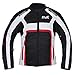 HWK Textile Motorcycle Jacket For Men Dualsport Enduro Motorbike Biker Riding Jacket Breathable CE ARMORED WATERPROOF Red, 3XL