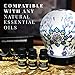 Halloween Forevermore Ceramic Essential Oil Diffuser | Day of the Dead Sugar Skull Design | Adjustable Light Settings | Silent Personal Humidifier for Aromatherapy Oils