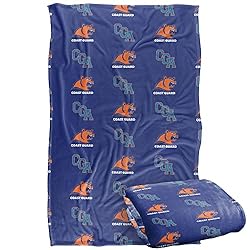 Coast Guard Academy Bears Blanket, 36" x 58", Logo