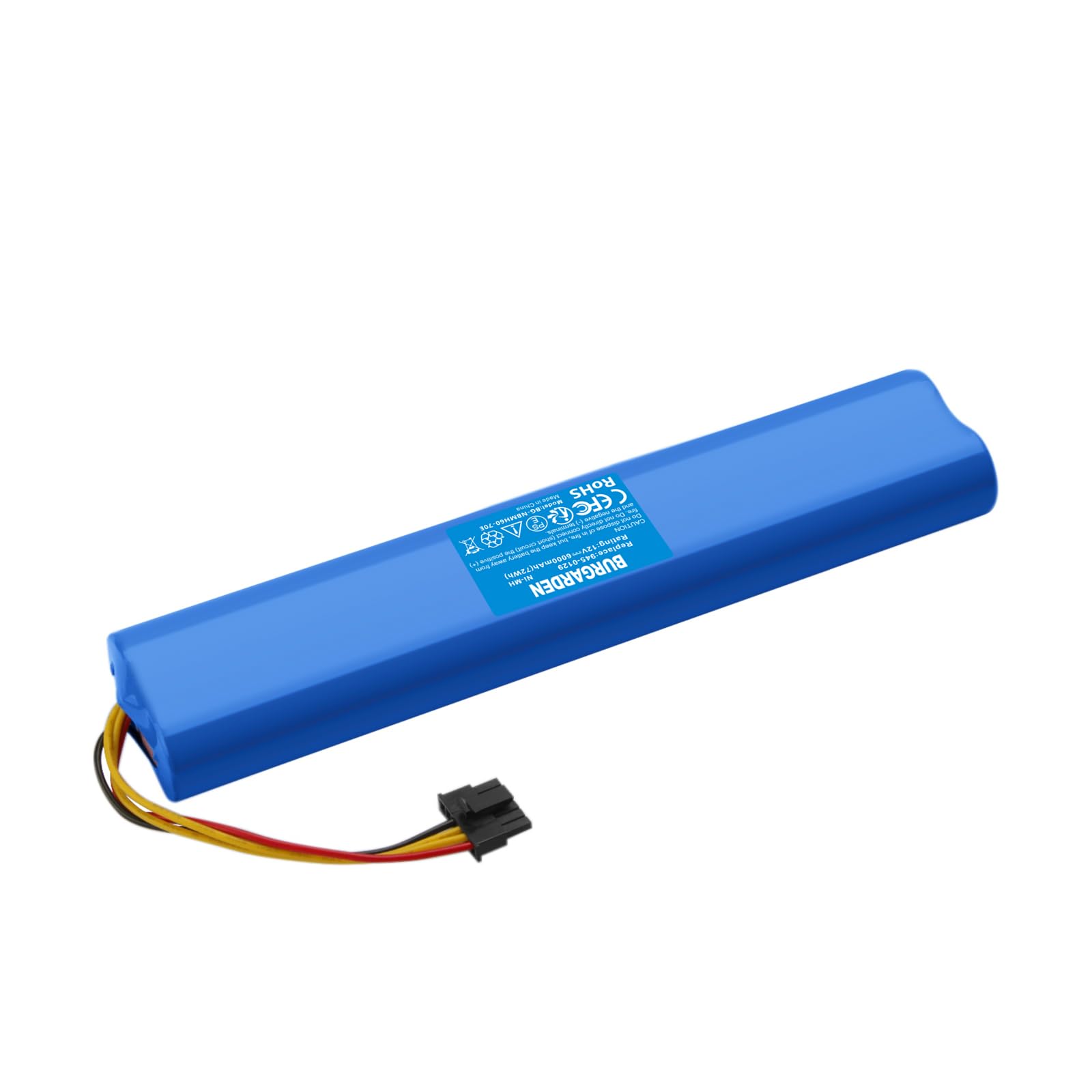 BURGARDEN 12V 6000mAh Ni-MH Battery for Neato BotVac 70 75 80 85 & D75 D80 D85 | Replaces 945-0129 945-0174