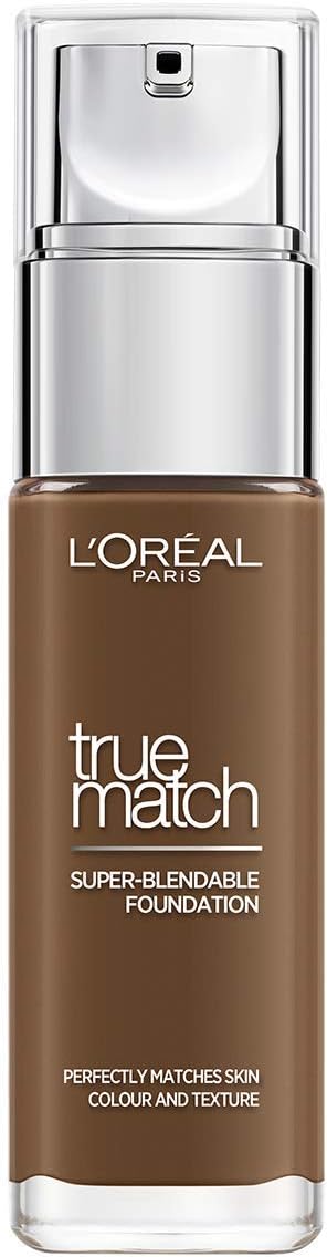 L'Oreal Paris Foundation True Match Liquid Foundation 10C Espresso with Hyaluronic Acid & SPF 17 30ml, 10C Deep, 30 ml (Pack of 1)