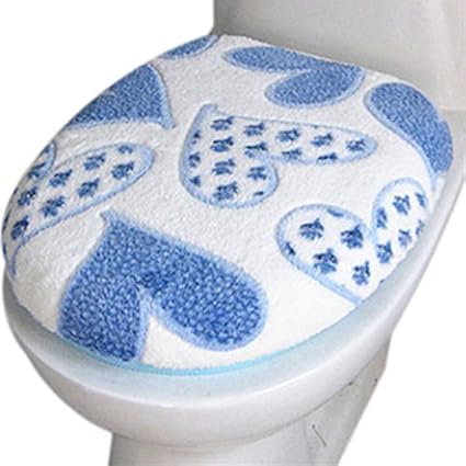 Badezimmer WC Sitzbezug Mat Deckel Soft Wärmer Stretchable Waschbare Toilette Matte Tuch Pads