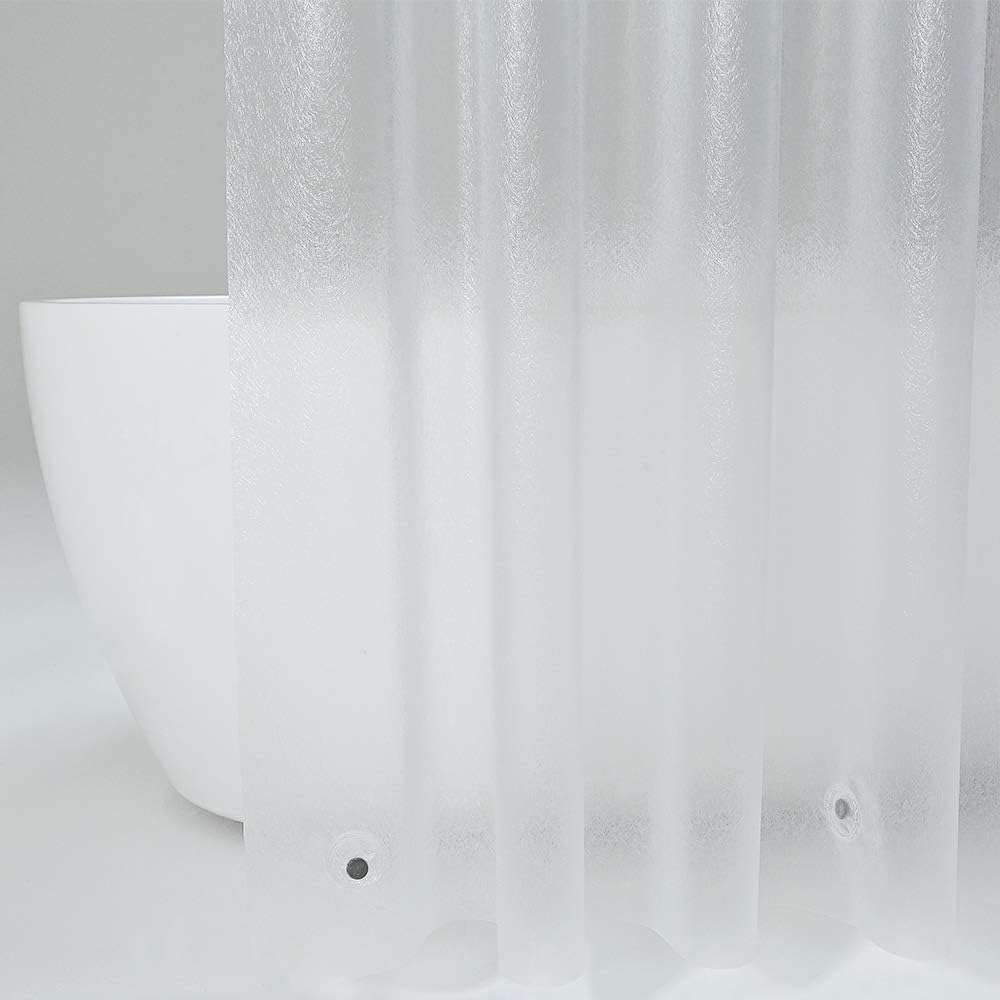 Aoohome Frosted Shower Curtain Liner, Eva Extra Long Shower Curtain