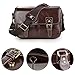 Koolertron Waterproof Vintage fashionable PU Leather DSLR Camera Bag Shoulder Messenger Bag Fit DSLR with 2 lenses For Canon Sony Nikon Canon Olympus And So On (Coffee)