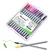 24 Color No Bleed Through Pens Markers Set 0.4 mm Fine Line Colored Sketch Writing Drawing Pen for Bullet Journal Planner Note Taking and Coloring Book