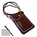 xhorizon SR Universal Multipurpose Elegant PU Leather Crossbody Single Shoulder Bag Cellphone Pouch/Purse with Shoulder Strap For iPhone X 8+ 8 7+ 7 6, Samsung S9+ S9 S8+ S8 S7 HUAWEI LG and other