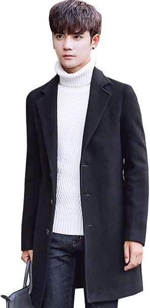 Amazon Amade チェスターコートメンズ ロング 無地 シンプル 上品 ビジネス カジュアル 防寒 秋冬春 大きいサイズ コート コート ジャケット 通販