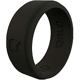 QALO Silicone Ring for Men &ndash; All-Day Comfort for Active Lifestyle | Flexible Durable Silicone Material, Breathable Skin-Friendly Design, Lightweight &amp; All-Day Wearable Men's Rubber Wedding Ring