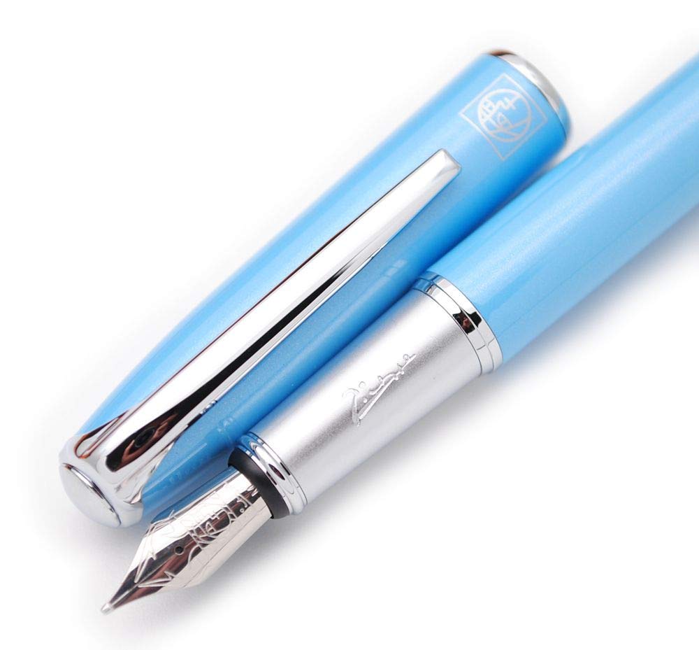 czxwyst Picasso 916 Malage Fountain Pen Original Box (Light Blue, Medium Nib)