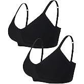 Komfokore Seamless Bra for Women Stretch Wireless Bras Underarm Smoothing Bras