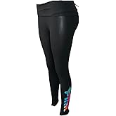 Victoria's Secret Pink Active Foldover Full Length Cotton Legging Color Black Tropical New