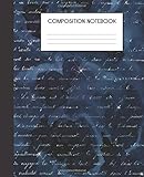 Composition Notebook: Vintage Mermaid Letters Faux Ombre Glitter Glam College Ruled Notebook Lined School Journal