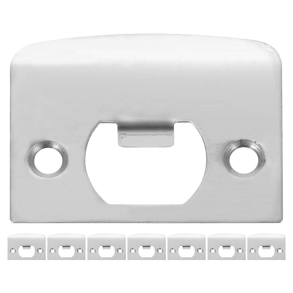 Homoyoyo Door Strike Plate Strike Plate Strike Plates with Internal Doors Door Latch Plate Door Latch Plate Door Strike Plate for Mortice Door Latch Adjustable Two Piece Door Strike