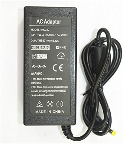 65W AC Adapter/Power Supply&Cord (19v 3.42a) for Gateway ADP-65JH DB hp-a0652...