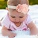 QandSweet Baby Girl Headbands with Polygonal Flower Inlay Rhinestone for Photography (10 Pack)