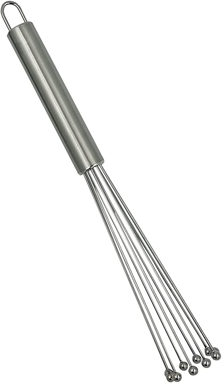 Professional Plus Ball Whisk, Mini Ball, Flexible, Durable, Extended, Environmentally Friendly Stainless Steel, Beater Egg, Manual Mixer Whisk Cooking Blender for Sauces, Eggs, Cream (12.2 In/31cm)